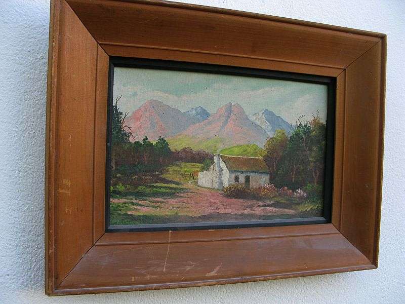 A BEAUTIFULLY EXECUTED ORIGINAL OIL ON BOARD LANDSCAPE PAINTING SIGNED BY ARTIST MATT FERREIRA