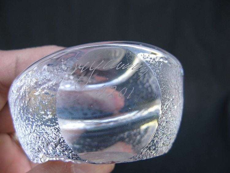 ONE SIGNED MATS JONASSON PAPERWEIGHT PLUS TWO EXTRA PAPERWEIGHTS ...WHAT A DEAL !! BID FOR ALL !!