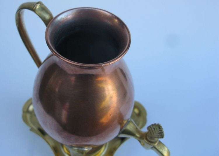 A FABULOUS VINTAGE WARMER BY TIEL OF HOLLAND COMPLETE WITH BASE .... MUST HAVE PIECE !!