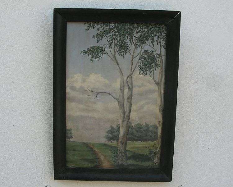 AN AWESOME ORIGINAL OIL ON BOARD SIGNED W VAN ZYL AND DATED 1935 ...WOW !! WOW !! WOW !!