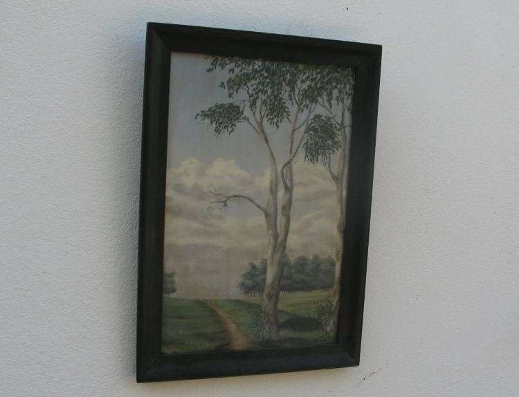 AN AWESOME ORIGINAL OIL ON BOARD SIGNED W VAN ZYL AND DATED 1935 ...WOW !! WOW !! WOW !!