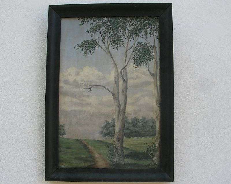 AN AWESOME ORIGINAL OIL ON BOARD SIGNED W VAN ZYL AND DATED 1935 ...WOW !! WOW !! WOW !!