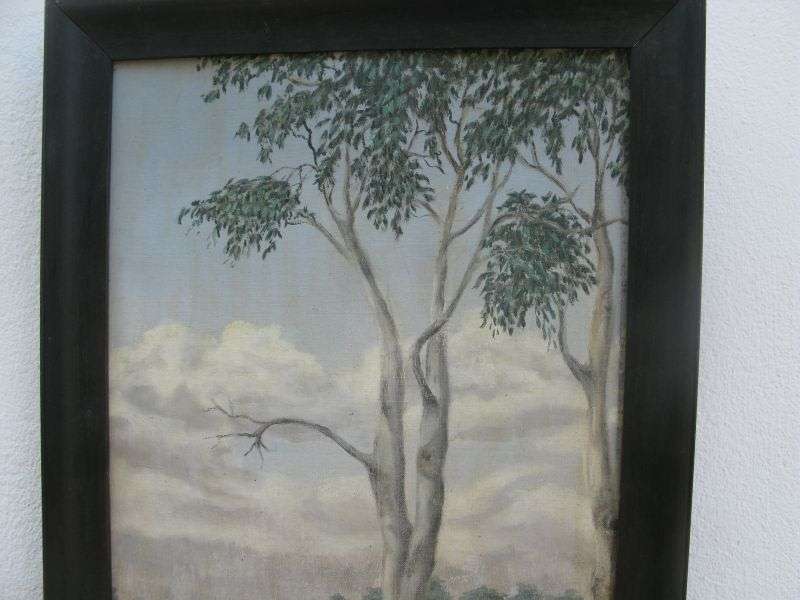 AN AWESOME ORIGINAL OIL ON BOARD SIGNED W VAN ZYL AND DATED 1935 ...WOW !! WOW !! WOW !!