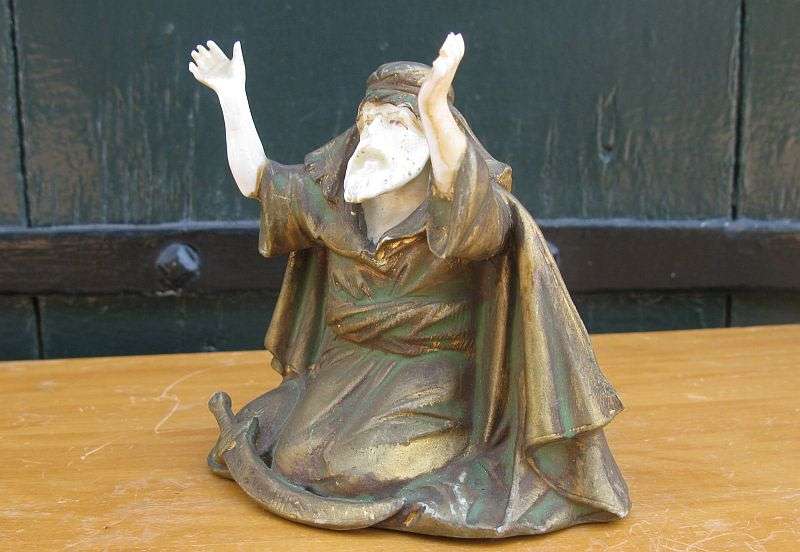 WOW !! AN ULTRA RARE ANTIQUE BISQUE FIGURE BY SCHAFER & VATER OF RUDOLSTADT GERMANY