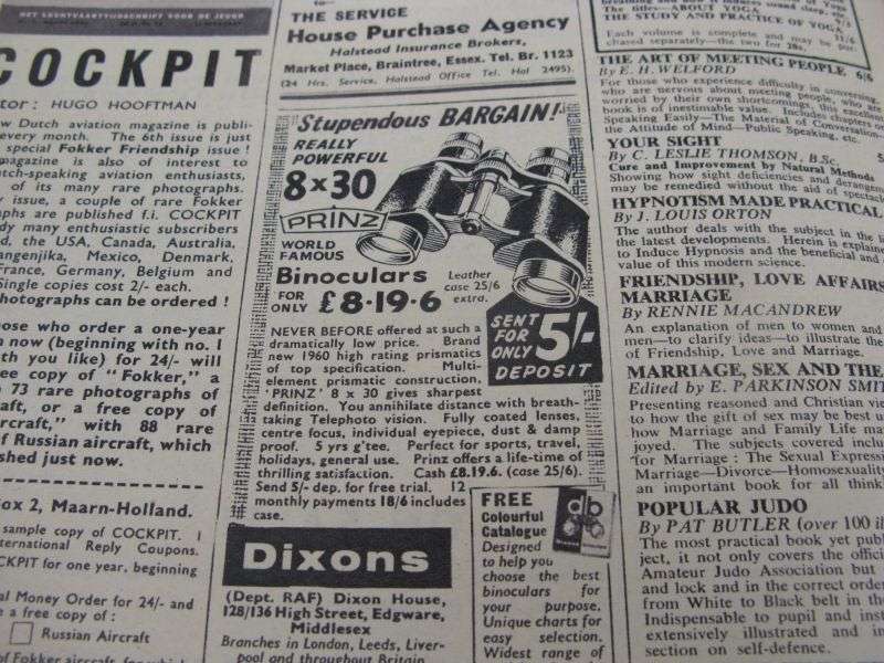 ROYAL AIR FORCE - JULY 1960 FLYING REVIEW - RARE FIND !!