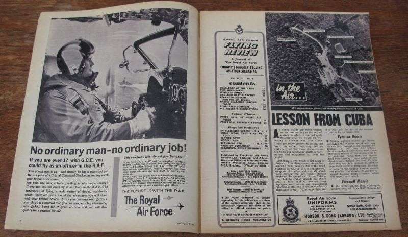 ROYAL AIR FORCE - JANUARY 1963 FLYING REVIEW - RARE FIND !!