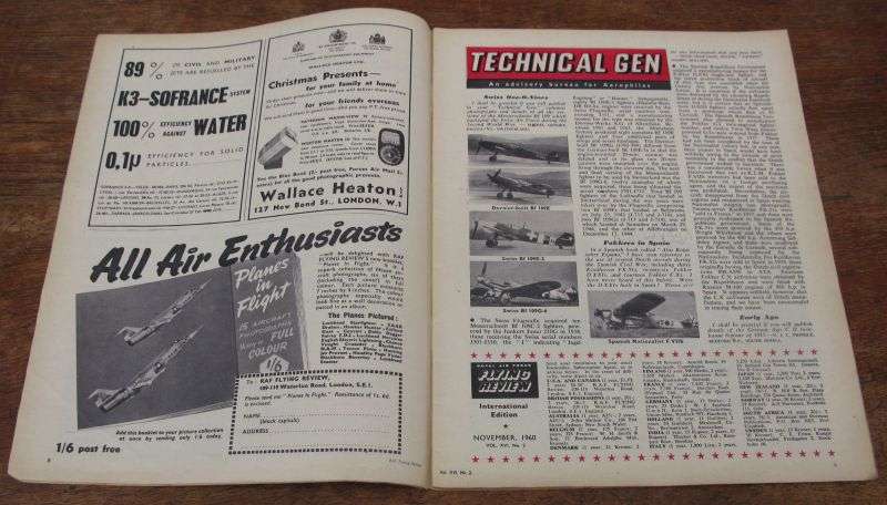 ROYAL AIR FORCE  - NOVEMBER 1960 FLYING REVIEW - RARE FIND !!