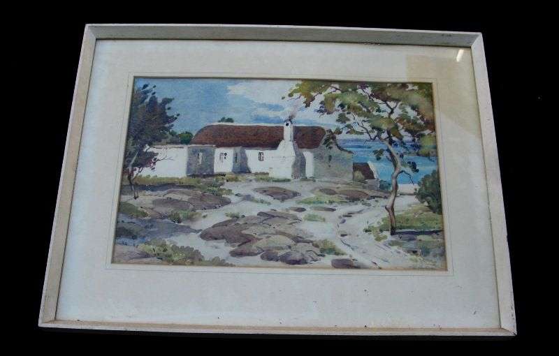 AN ORIGINAL WATERCOLOR BY FAMOUS ARTIST NILS ANDERSEN ENTITLED RIETBAAI SALDANHA KP...VALUE - R 5500