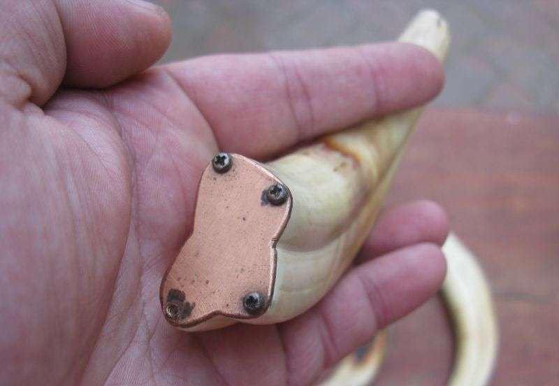 SUPER FIND !! A COLLECTION OF 5 VINTAGE IVORY WARTHOG TUSKS IN GRADUATING SIZES...BID FOR THE LOT !!