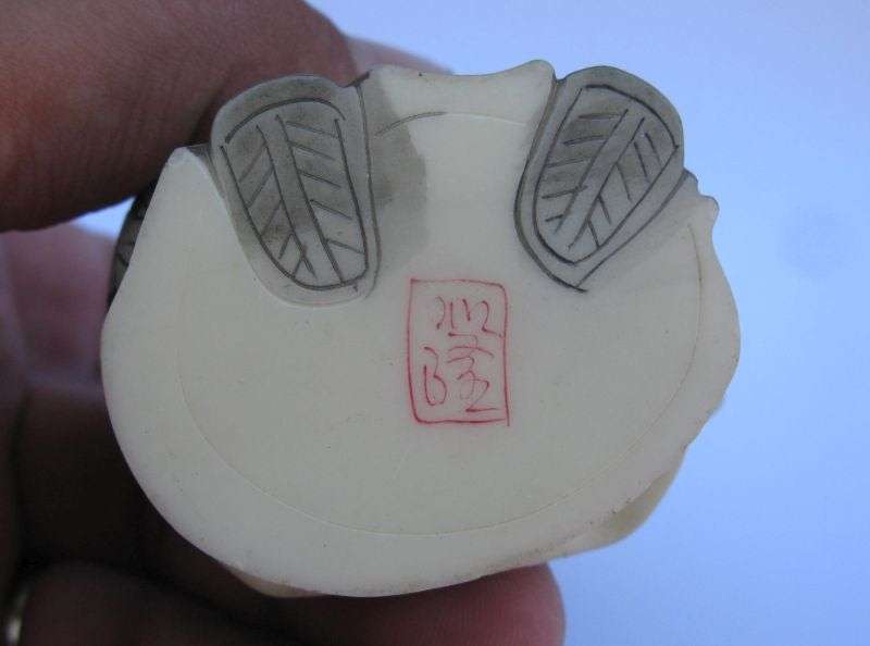 A SUPERB SIGNED VINTAGE ORIENTAL FIGURE OF AN IMMORTAL ...NOT SURE OF COMPOSITION ...VERY COOL !!