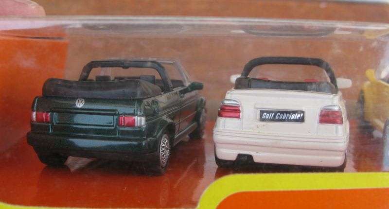 TOTALLY COOL DEAL !! A SET OF 4 DIE CAST VOLKSWAGEN CABRIOLET CARS IN 1:43 SCALE ...BOXED !! WOW !!