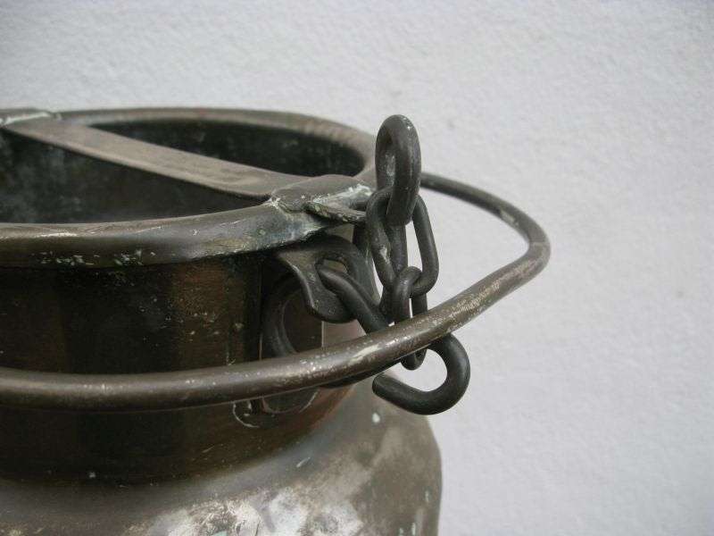 TERUG PLAAS TOE !! A COOL OLD MILK JUG FROM A CAPE FARM CLOSE TO MALMESBURY ...USED TO TRANSPORT