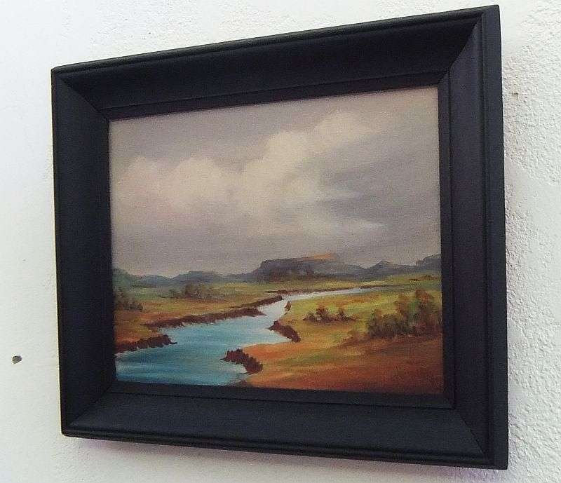 AN ORIGINAL OLD OIL ON BOARD BY KNOWN SA ARTIST HILDA VERSTEEGH