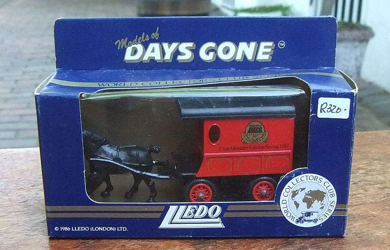 RARE !! CLUB MEMBER EDITION LLEDO DIE CAST METAL MODEL - HORSE AND CART - 1987 SPRING COLLECTION