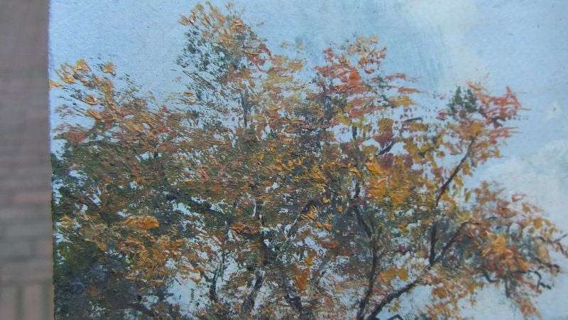 A SUPERB UNFRAMED ORIGINAL OIL ON BOARD BY SA ARTIST VICTOR WHITE