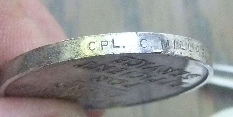 WOW !! WOW !! UNION OF SOUTH AFRICA EFFICIENCY MEDAL - PLUS WW2 MEDAL - CPL C.MILLAR SAAF