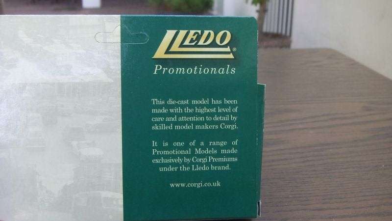 A CERTIFIED VINTAGE DIE CAST METAL MODEL BY LLEDO ADVERTISING ""ENFIELD PAGEANT OF MOTORING""