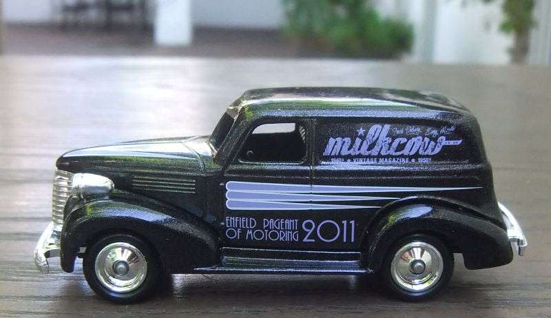 A CERTIFIED VINTAGE DIE CAST METAL MODEL BY LLEDO ADVERTISING ""ENFIELD PAGEANT OF MOTORING""