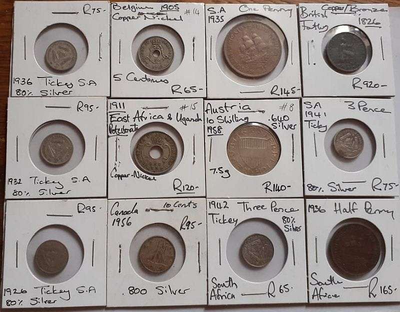 BID PER COIN !! 139 WORLD COINS FROM 1826 ONWARD...SILVER COINS...PENNIES...FARTHINGS...BID PER COIN