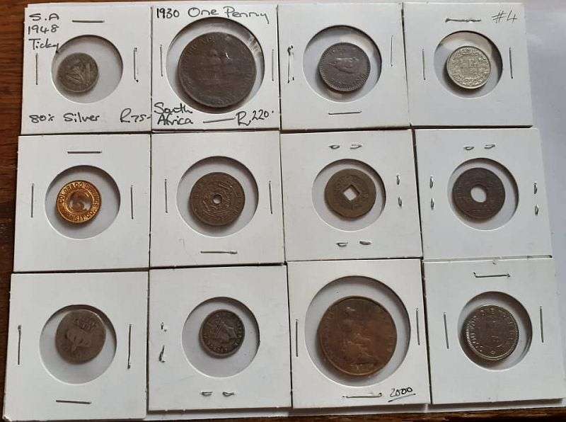 BID PER COIN !! 139 WORLD COINS FROM 1826 ONWARD...SILVER COINS...PENNIES...FARTHINGS...BID PER COIN