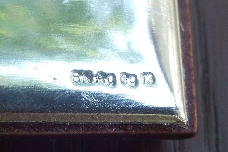 A STUNNING VINTAGE STERLING SILVER CHRISTIAN PLAQUE ON WOODEN BACKING BY BLU ARGENTO ...MARY & CHILD