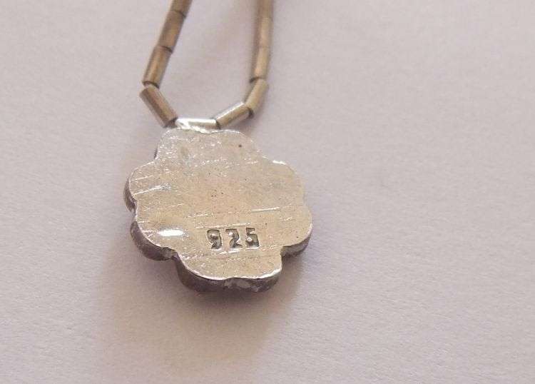 AWESOME !! ONE "CHARMING" STERLING SILVER NECKLACE AND AN UNUSUAL PENDANT WITH CHAIN...ALL SILVER !!