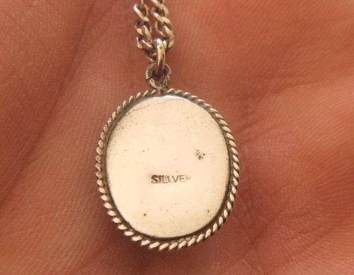 AWESOME !! ONE "CHARMING" STERLING SILVER NECKLACE AND AN UNUSUAL PENDANT WITH CHAIN...ALL SILVER !!