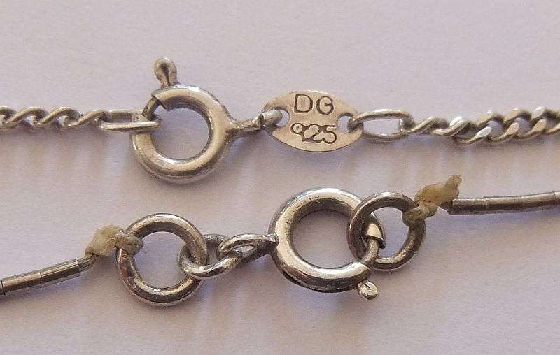 AWESOME !! ONE "CHARMING" STERLING SILVER NECKLACE AND AN UNUSUAL PENDANT WITH CHAIN...ALL SILVER !!