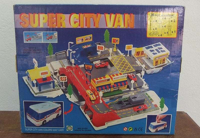 COOL TOY !! SUPER CITY VAN - SEE PICS....KEEPS THE LITTLE ONES BUSY FOR HOURS !!