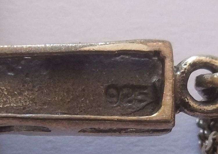 A STYLISH STERLING SILVER NECKLACE WITH A STERLING SILVER CROSS PLUS 3 STERLING SILVER RINGS !! WOW