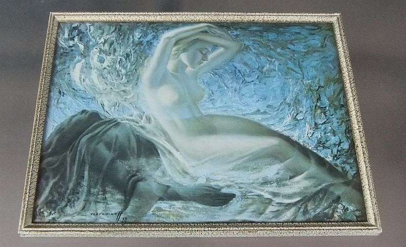 A FANTASTIC RARELY SEEN VINTAGE PRINT OF AN ARTWORK BY VLADIMIR TRETCHIKOFF !! B E A U T I F U L !!