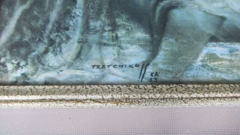 A FANTASTIC RARELY SEEN VINTAGE PRINT OF AN ARTWORK BY VLADIMIR TRETCHIKOFF !! B E A U T I F U L !!