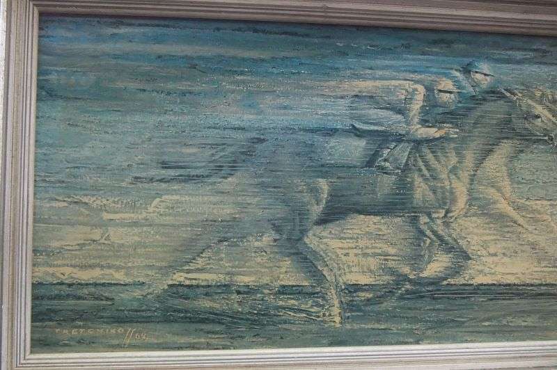 WOW !! WHAT A FIND !! AN EXTREMELY RARE VINTAGE TRETCHIKOFF PRINT OF RACING HORSES ... MUST SEE !!