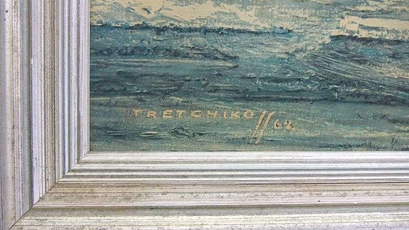 WOW !! WHAT A FIND !! AN EXTREMELY RARE VINTAGE TRETCHIKOFF PRINT OF RACING HORSES ... MUST SEE !!