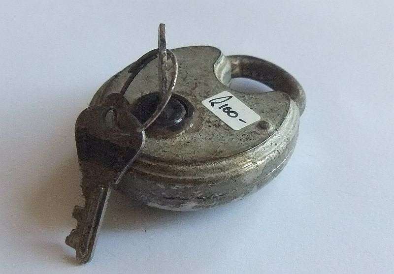 A VINTAGE PADLOCK
