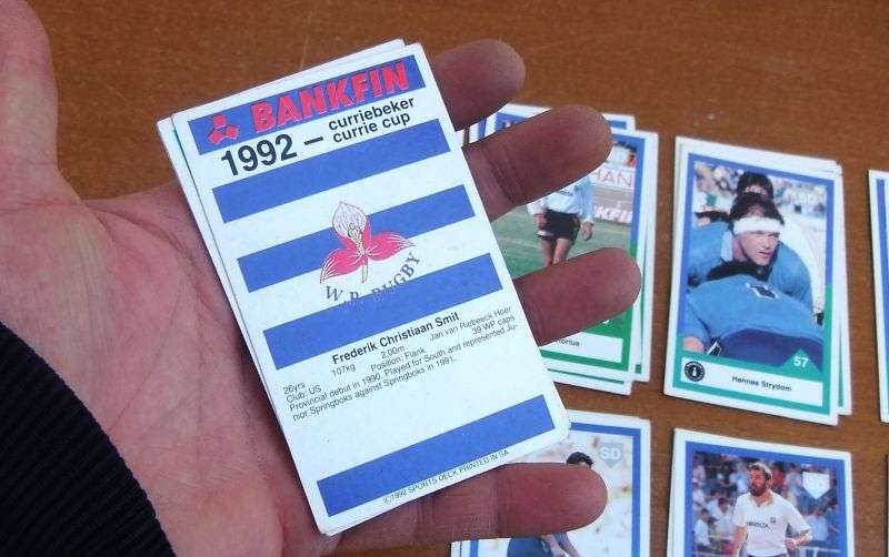 MY COLLECTION OF RUGBY CARDS ...FROM 1992 , 1994 AND THE 1995 RUGBY WORLD CUP !! 259 CARDS IN TOTAL