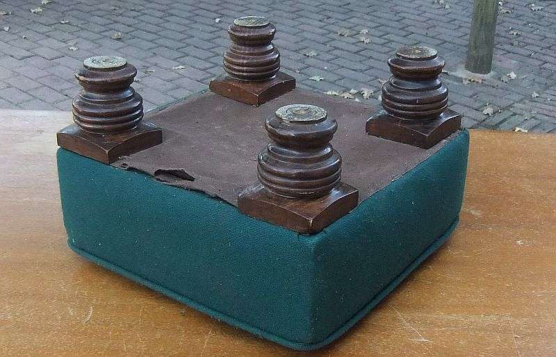 AI , WHAT HAVE WE EER !! A WEE VINTAGE SCOTTISH MADE FOOTSTOOL ... WHATTA YE SAY TO THA