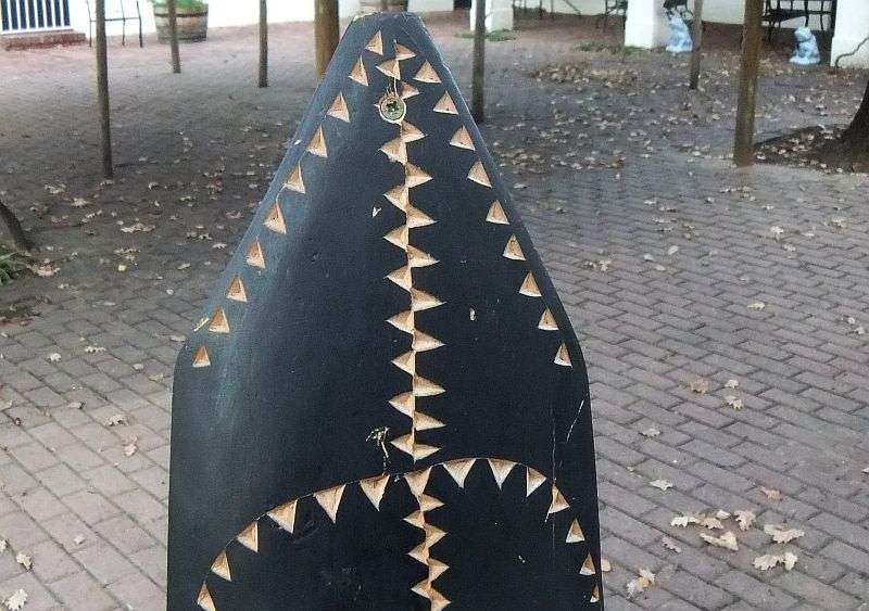 WICKED FINDS !! BID FOR BOTH !! TWO CHARACTERFUL VINTAGE CARVED WOOD AFRICAN MASKS ...