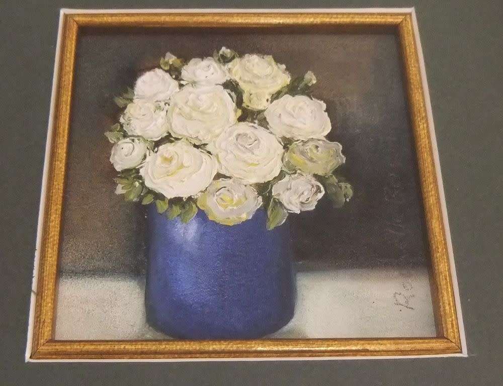 An original mixed medium miniature painting by Tulbagh artist Rochelle Beresford