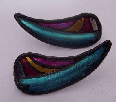 OLD CLIP ON EARRINGS