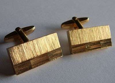 VINTAGE CUFFLINKS - GOLD PLATED