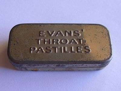 EVANS THROAT PASTILLES TIN