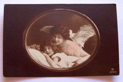 COLLECTABLE / ALMOST 100 YEARS OLD - VICTORIAN POSTCARD - ANGEL