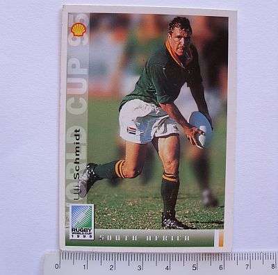 1995 RWC - RUGBY TRADING CARD - ULI SCHMIDT
