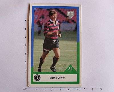 1992 RUGBY CARD - MORRIS OLIVIER