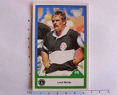 1992 RUGBY CARD - LOOD MULLER