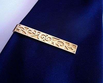 VINTAGE TIE PIN / CLIP - CURVES