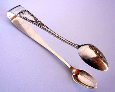 SPECTACULAR SOLID STERLING SILVER HALLMARKED SUGAR NIPS / TONG - SHEFFIELD 1903