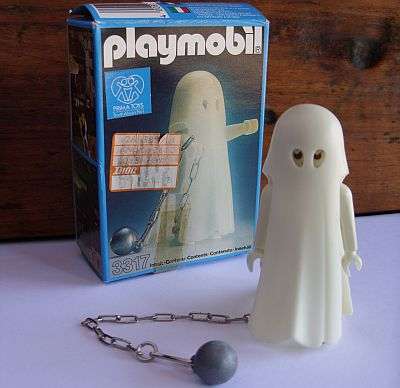 1974 VINTAGE PLAYMOBIL SPOOK GHOST WITH ORIGINAL BOX GREAT CONDITION