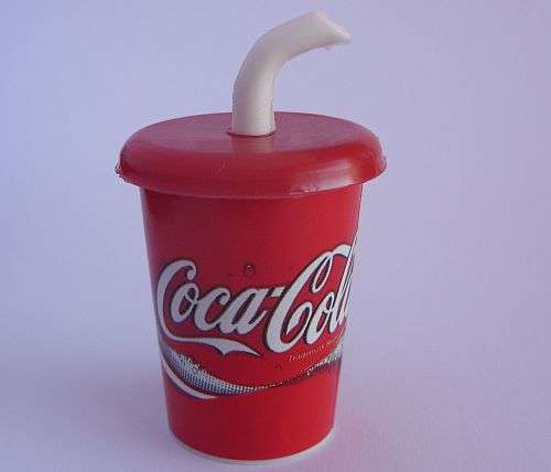 COCA-COLA ADVERTISING FRIDGE MAGNET - SIPPY CUP